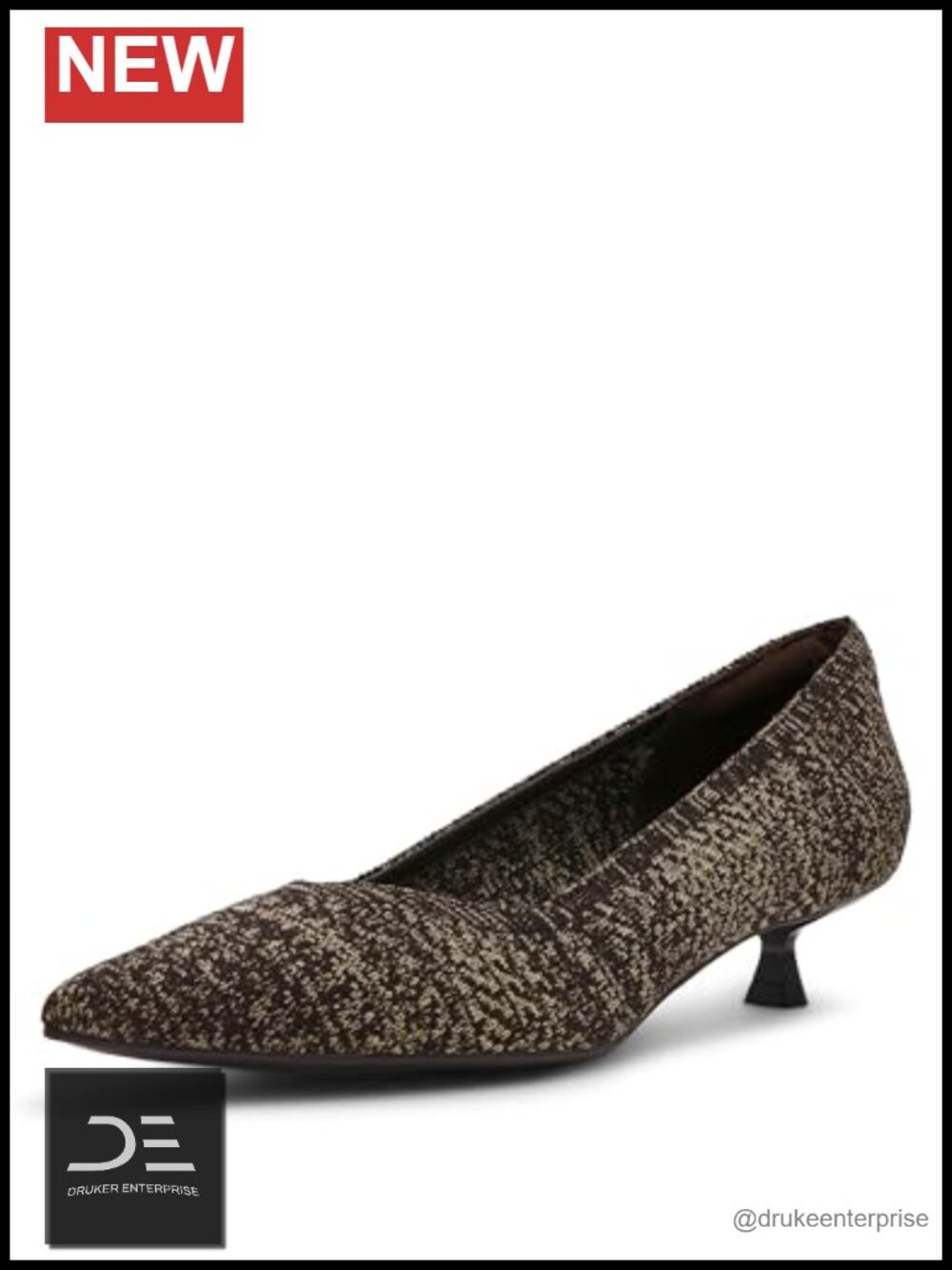 Anne Klein Women's PU Leather Kitten Heel Pumps - JANETTE-K, Pull-On, Fall